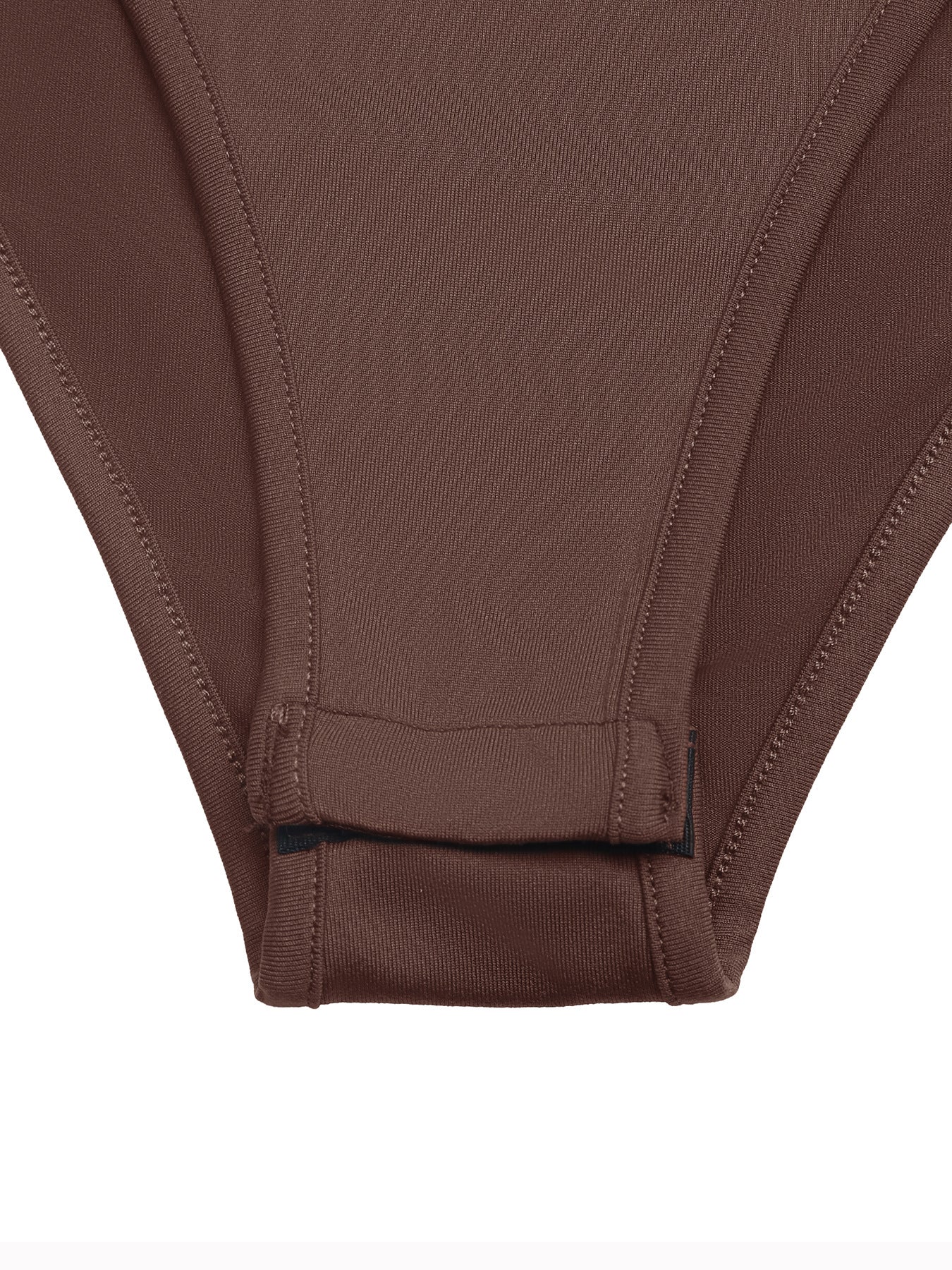Contrast Stripe Collar Slim Fit Button Front Bodysuit