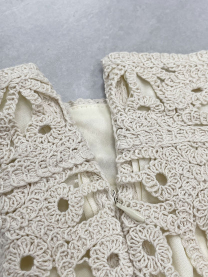 Crochet Lace High Waist Beach Shorts Vacation Cover Up