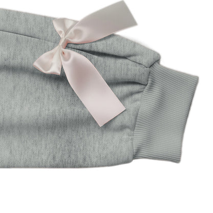 Bow Sleeve Round Neck Long Sleeve Sweatshirt