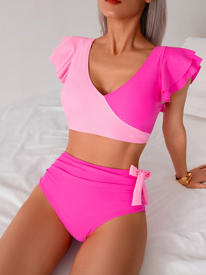 Women’s Bikini Swimsuit - High-Waisted Two-Piece Set