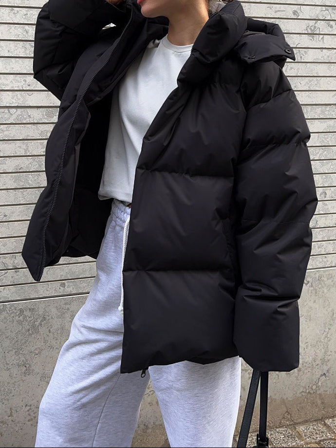 Women's Oversized Puffer Jacket Stand Collar Ultra Thick