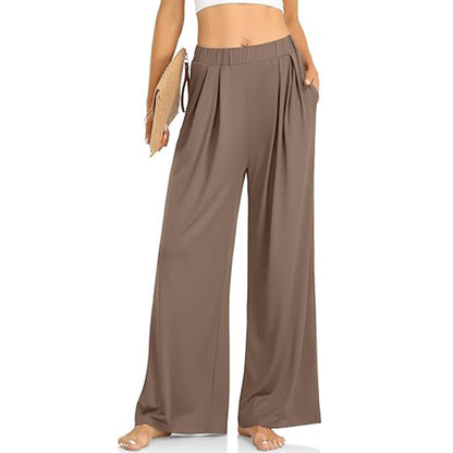 Women's High-Waist Wide-Leg Lounge Yoga Pants