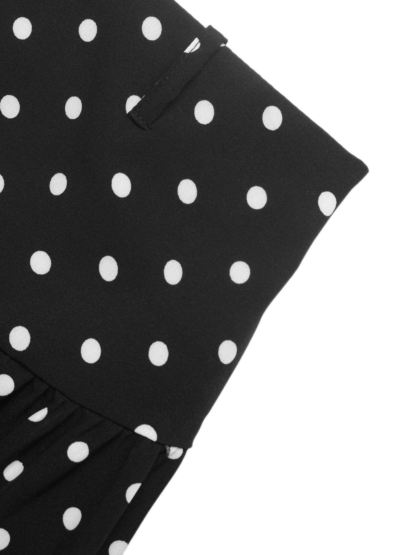Women's Polka Dot High Waist Wide Leg Casual Pants