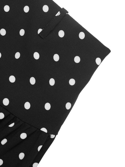 Women's Polka Dot High Waist Wide Leg Casual Pants