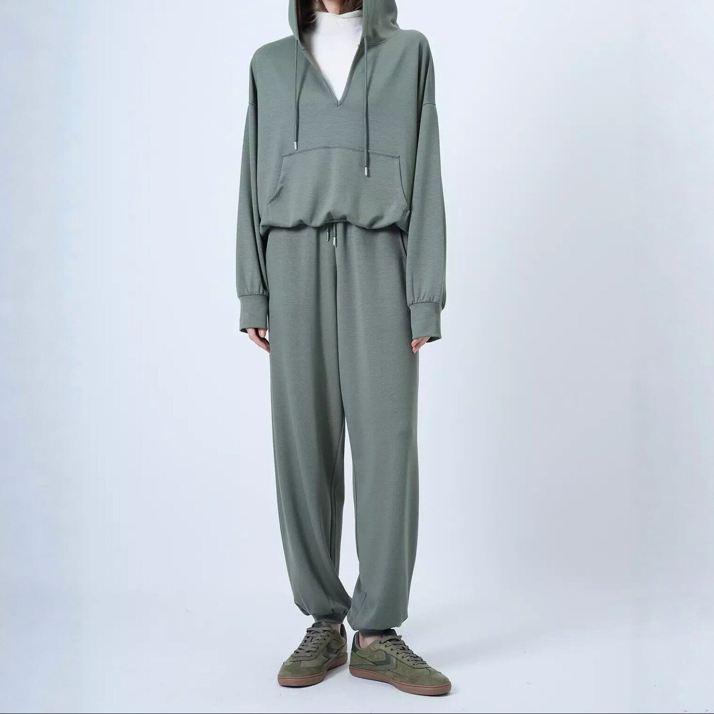Women's Oversized Hoodie Wide Leg Sweatpants Set