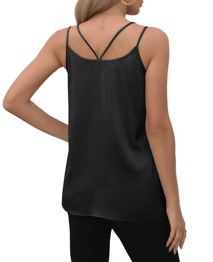 Women’s V Neck Camisole Tank Top Summer Basic