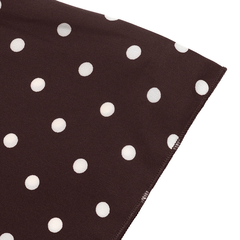 Women's Polka Dot V Neck Bell Sleeve A Line Mini Dress