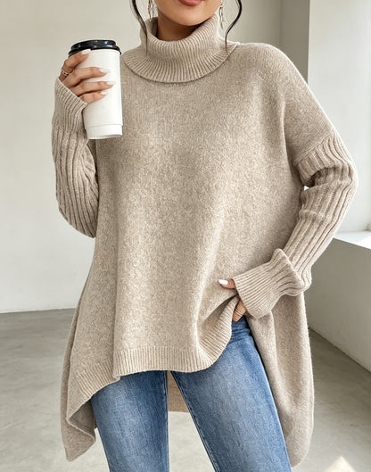 Women's Oversized Chunky Turtleneck Sweater