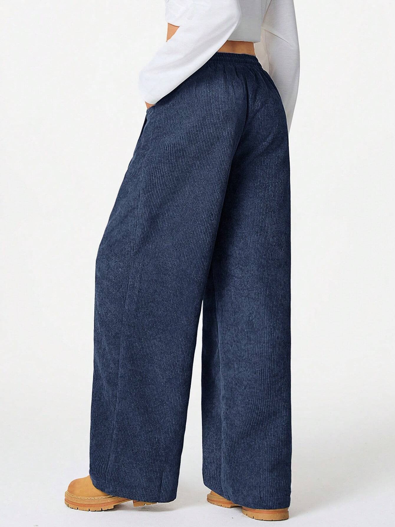 Women's High Waist Wide Leg Drawstring Casual Lounge Pants