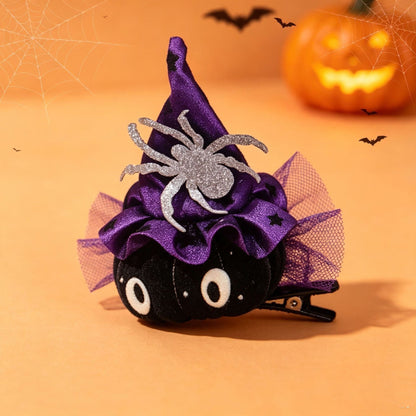 Halloween Hair Clips for Girls Pumpkin Witch Spider Bat