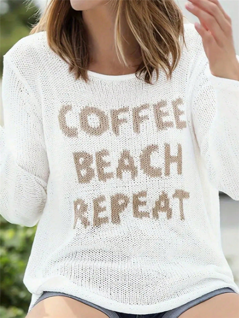 Women's Oversized Casual V-Neck Long Sleeve Top