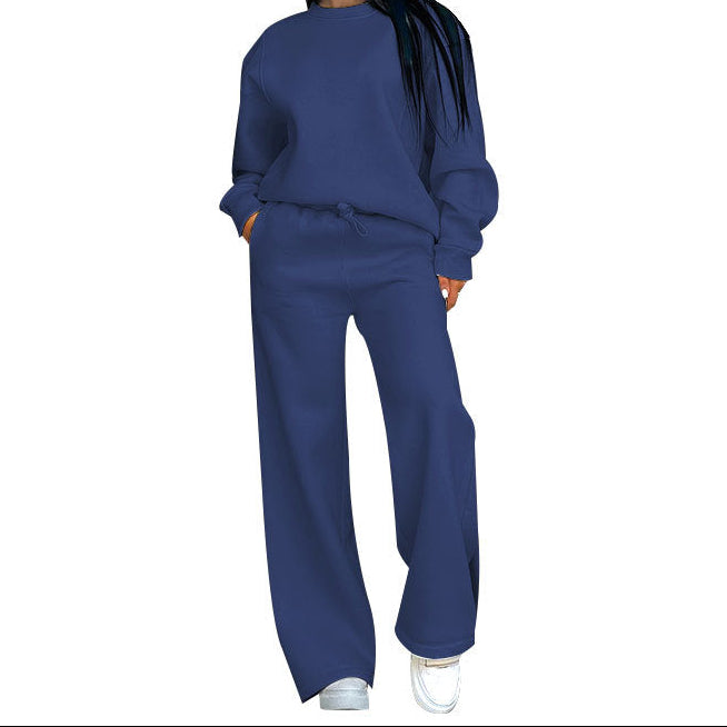 Women's Oversized Sweatshirt Wide Leg Pants Lounge Set