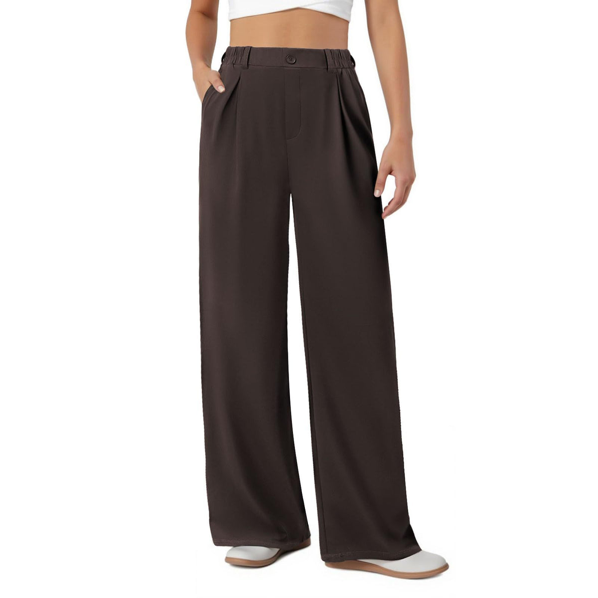 Women's High Waisted Wide Leg Work Pants Business Casual