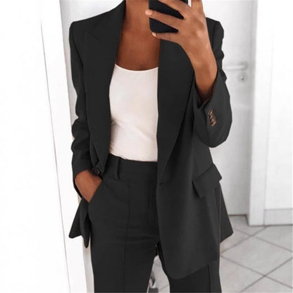 Women's 2 Piece Blazer Pants Set Business Casual