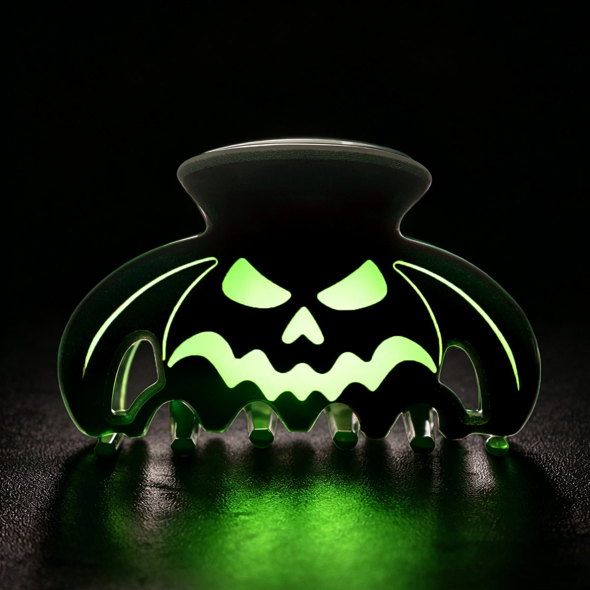 Halloween Glow in the Dark Pumpkin Ghost Claw Clips