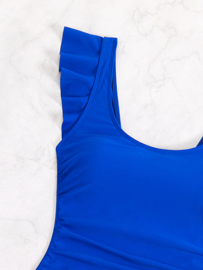 2025 New Women’s Plus Size Swimsuit - Modest Skirted Swim Dress