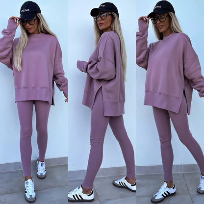 Oversized Sweatshirt and Leggings Two Piece Set