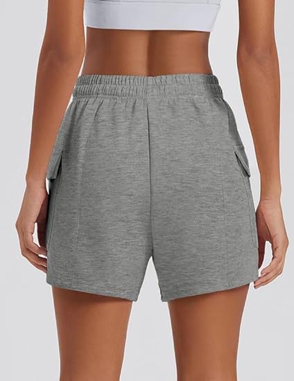 Women's High-Waisted Drawstring Cargo Shorts – Casual Summer Shorts