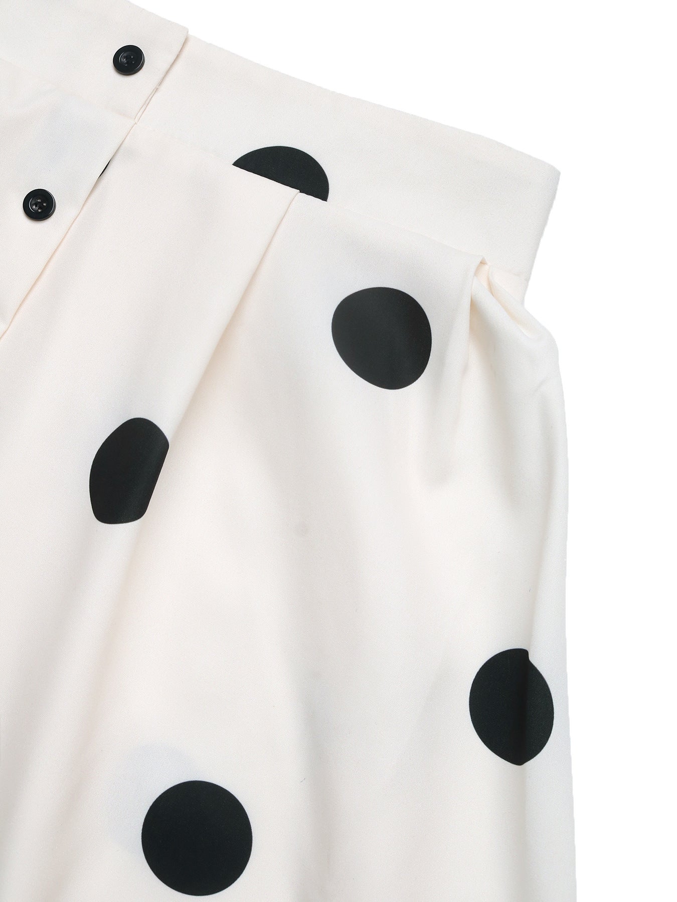 Polka Dot High Waist Midi Skirt French Vintage A Line Skirt