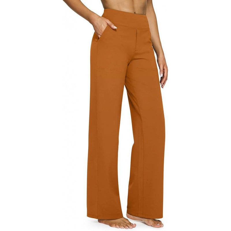 Women's High Waisted Wide Leg Pants Stretch Pull On