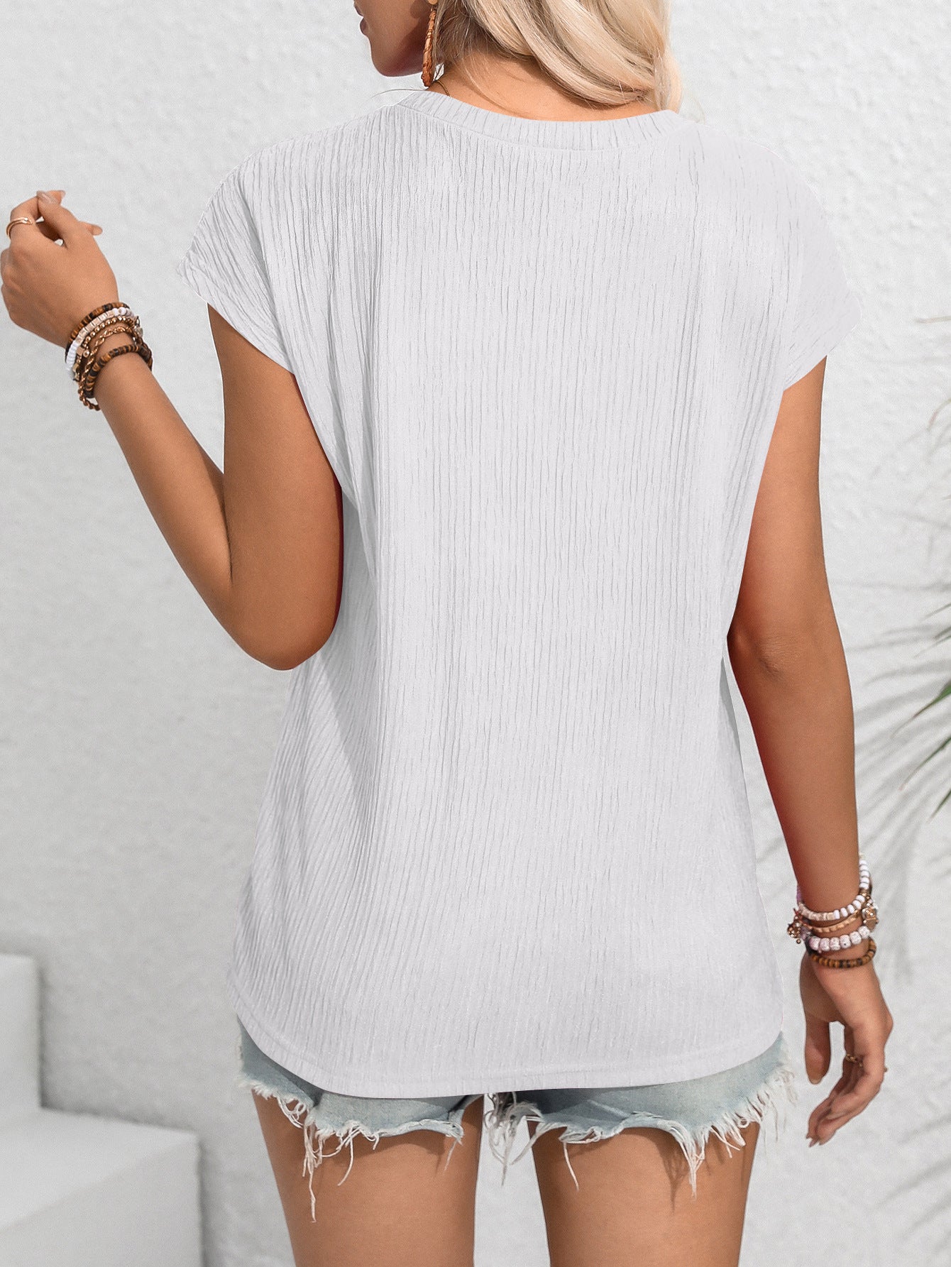 Casual Crew Neck T-Shirt with Pocket