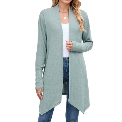 Women's Oversized Long Open Front Knit Cardigan Sweater