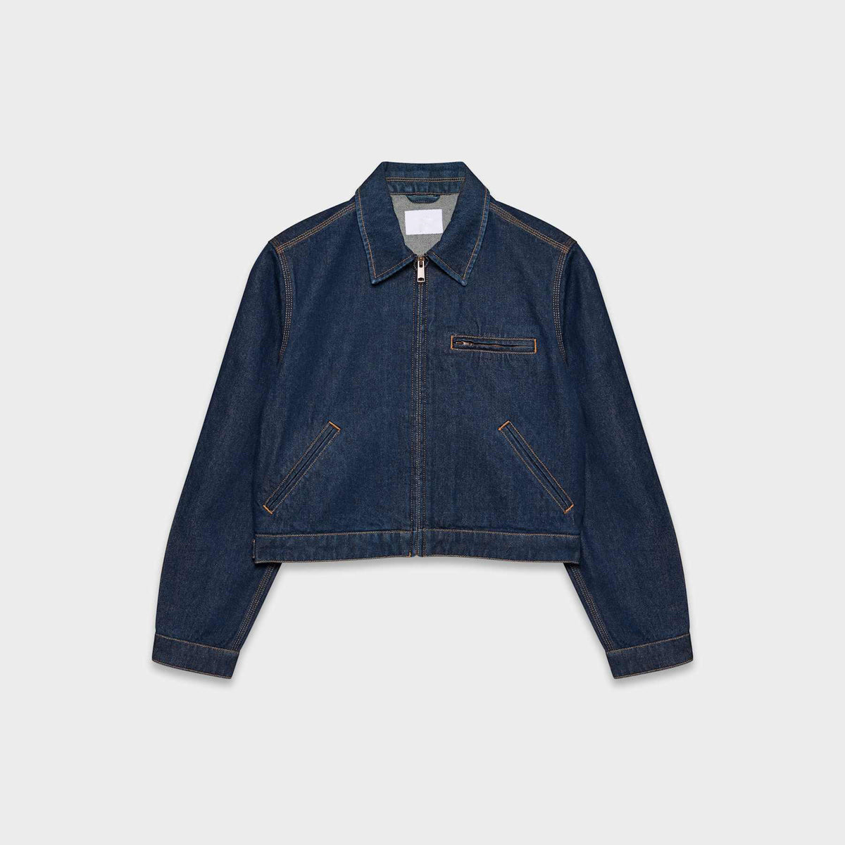 Women's Cropped Barn Jacket Vintage Workwear Zip