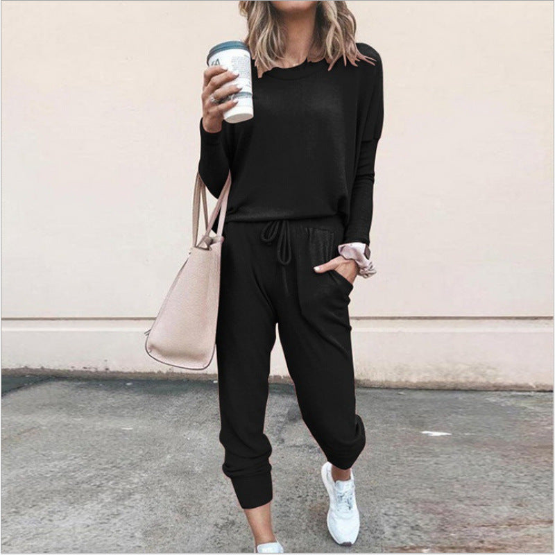 Women's 2 Piece Lounge Set Jogger Pants Long Sleeve Top