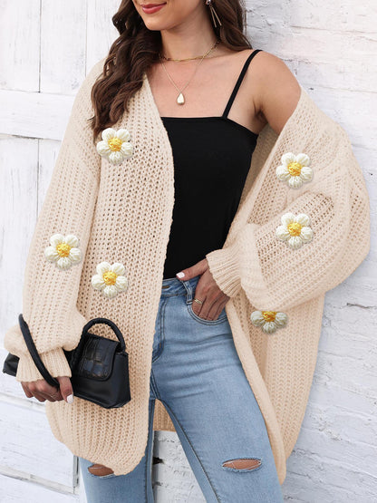 Women's Thick Knitting Sweater Cardigan Casual Sweater