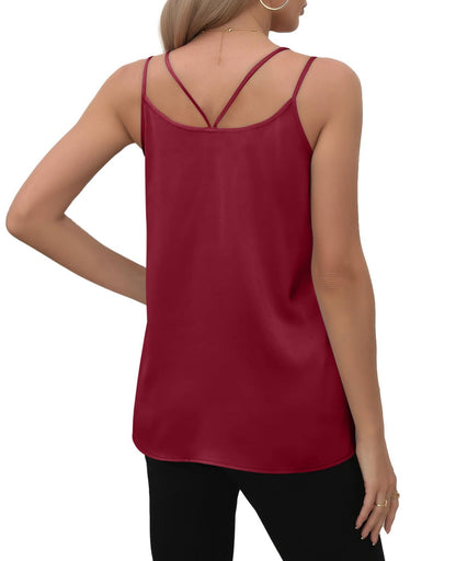 Women’s V Neck Camisole Tank Top Summer Basic