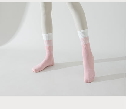 Womens Stripe Grip Pilates Socks Non Slip Yoga Socks