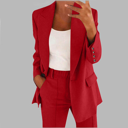 Women's 2 Piece Blazer Pants Set Business Casual Workwear