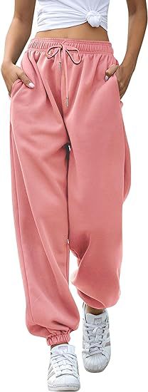 High Waist Loose Fit Sweatpants | Casual Jogger Pants Women