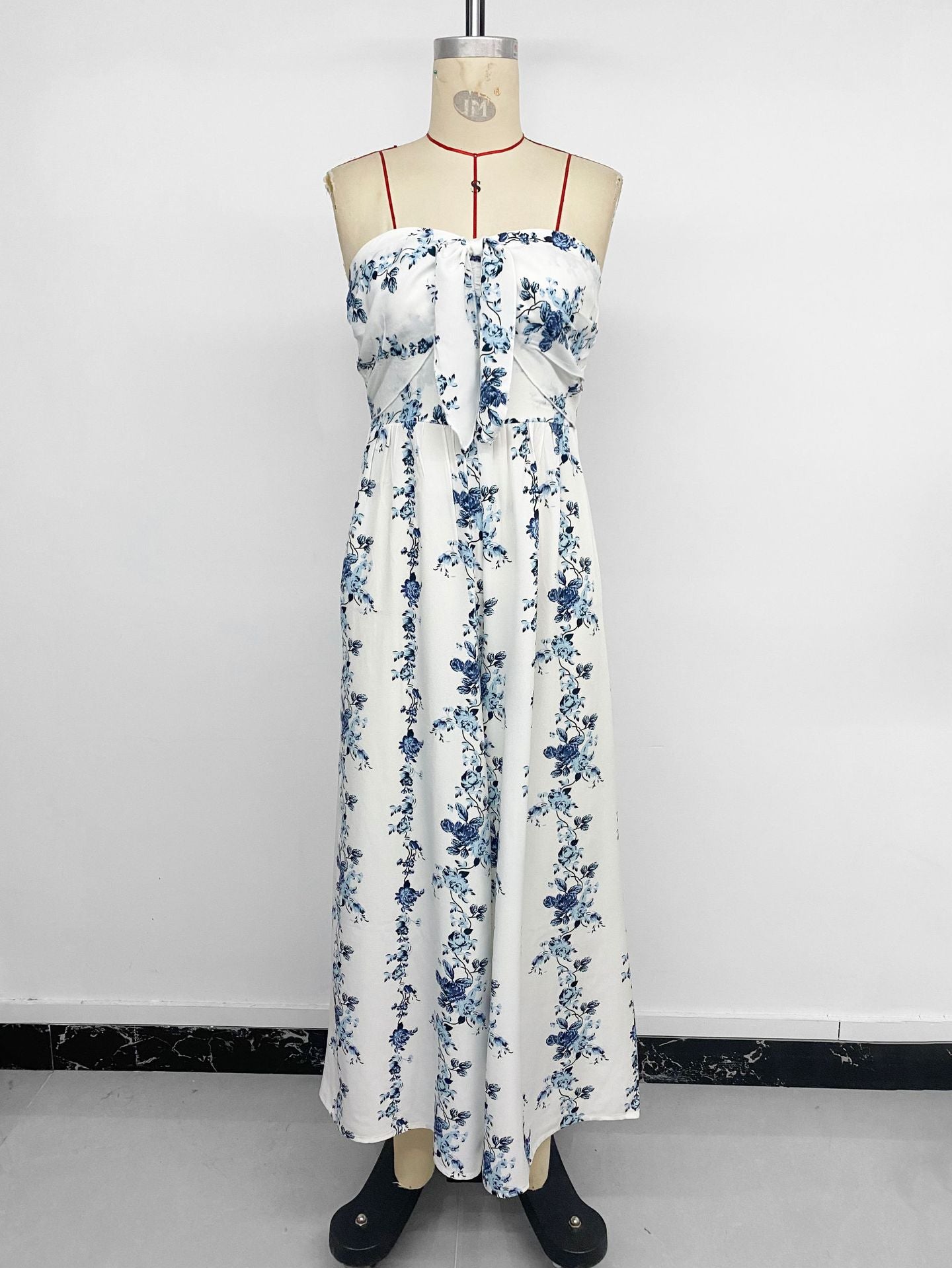 Floral Strapless Wide Leg Jumpsuit Resort Outfit