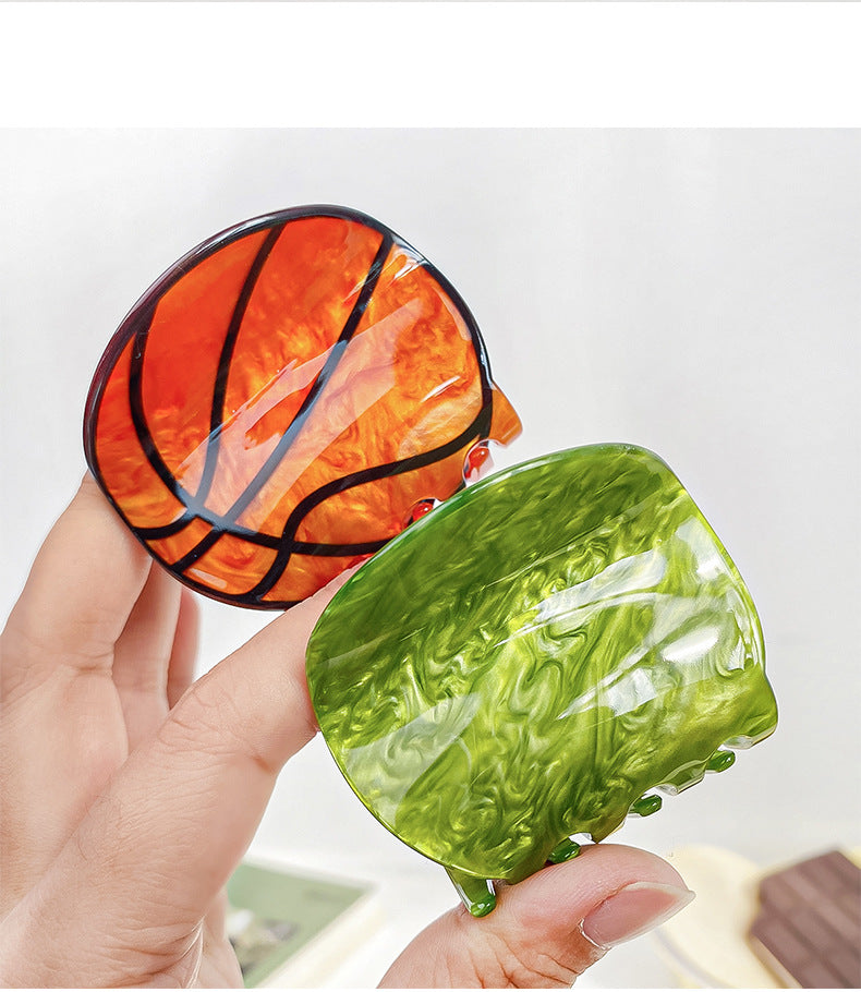 Game Day Hair Claw Clips Basketball Soccer Baseball Tennis