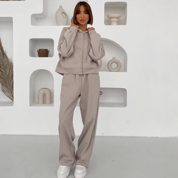 Women's 2 Piece Lounge Set Zip Up Hoodie & Joggers