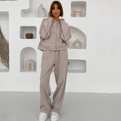Women's 2 Piece Lounge Set Zip Up Hoodie & Joggers