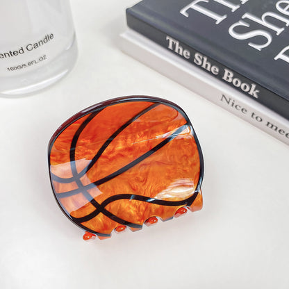 Game Day Hair Claw Clips Basketball Soccer Baseball Tennis
