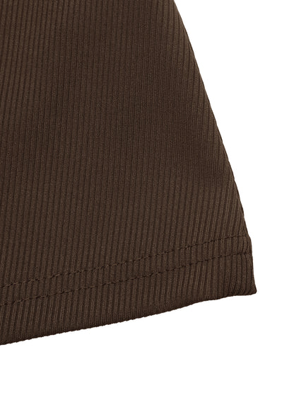 Solid Mock Neck Asymmetric Pleated Knit Maxi Dress