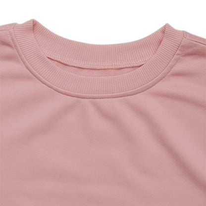 Bow Sleeve Round Neck Long Sleeve Sweatshirt