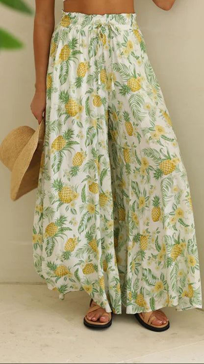 Women's High Waist Palazzo Pants Wide Leg Casual Summer