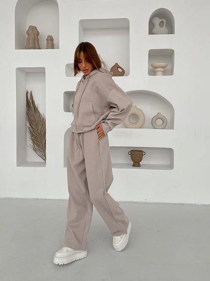 Women's 2 Piece Lounge Set Zip Up Hoodie & Joggers