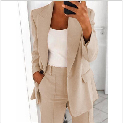 Women's 2 Piece Blazer Pants Set Business Casual Workwear