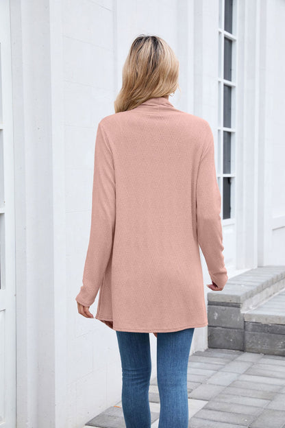 Women's Oversized Long Open Front Knit Cardigan Sweater