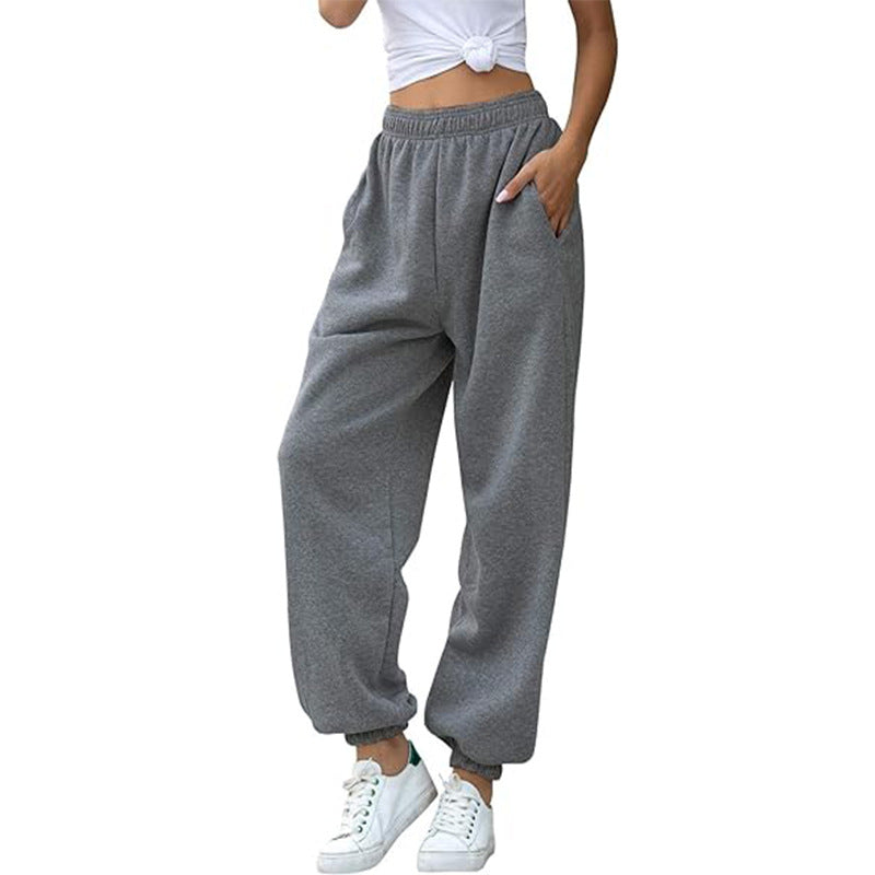 High Waist Loose Fit Sweatpants | Casual Jogger Pants Women