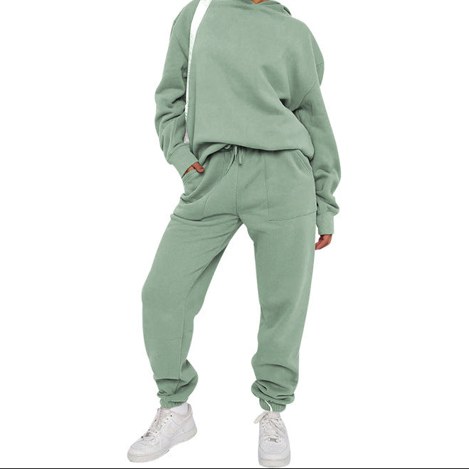 Women's Solid Hoodie Sweatpants Set Casual 2 Piece Outfits
