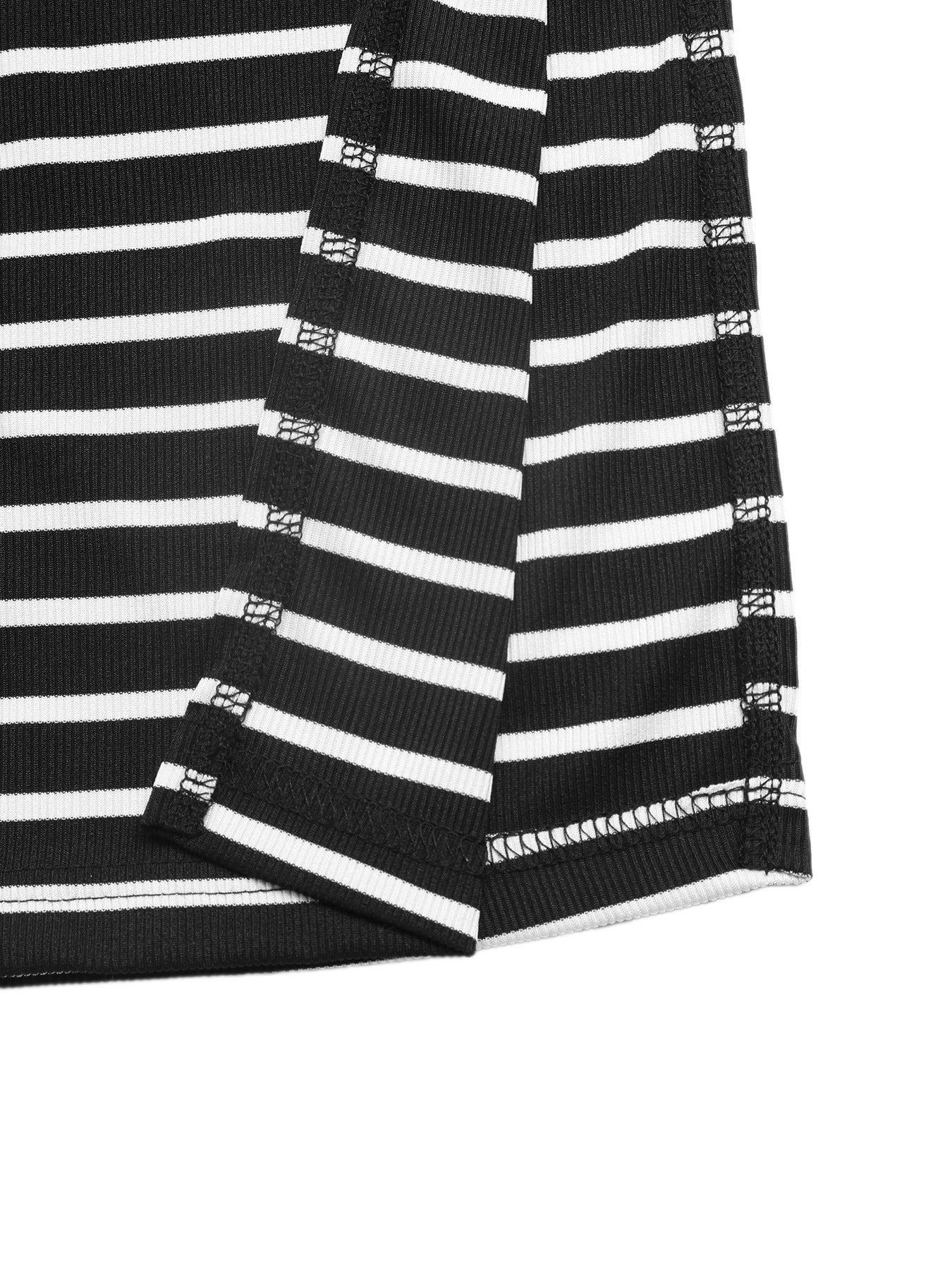 Striped Sleeveless Maxi Dress Split Back Open-Back Summer Dress