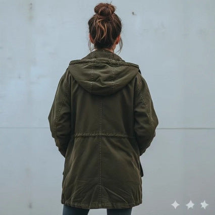 Women's Oversized Hooded Utility Parka Winter Jacket