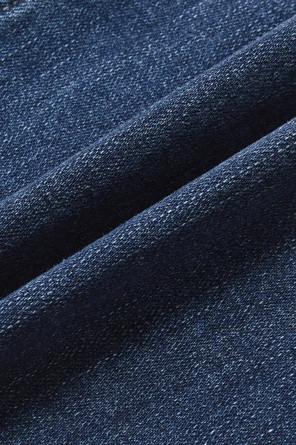 Women's Vintage Washed High Waist Wide Leg Denim Jeans