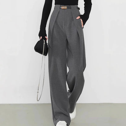 Women's Wide Leg Dress Pants High Waist Loose Straight Leg
